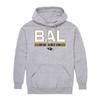Hybrid Sports NFL - Baltimore Ravens - City Block - Men's and Women's Pullover Hooded Fleece Sweatshirt - Size 2 X-Large - Baltimore Ravens - Athletic Heather view 4