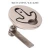 Niiyen Boat Cam Latch 316 Stainless Steel Marine Hatch Pull Floor Buckle Hatch Pull Yacht Hardware for Deck Boards Cabinets Drawers 61x57mm view 2