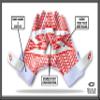 Stealth Football Receiver Gloves White - Battle College Lineman Football Receiver Gloves Be a Villain Not a Joker Adult Men Youth Boys Small to XXL Sizes view 2