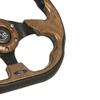 GTW Golf Cart Steering Wheel for Club Car DS Golf Carts | 12.5 Inch Woodgrain Racer Steering Wheel | Includes Chrome Hub Adapter view 3