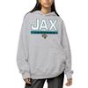 Hybrid Sports NFL - Jacksonville Jaguars - City Block - Men's and Women's Pullover Hooded Fleece Sweatshirt - Size 3 X-Large - Jacksonville Jaguars - Athletic Heather view 2