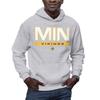 Hybrid Sports NFL - Minnesota Vikings - City Block - Men's and Women's Pullover Hooded Fleece Sweatshirt - Size 2 X-Large - Minnesota Vikings - Athletic Heather view 1