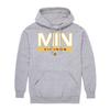 Hybrid Sports NFL - Minnesota Vikings - City Block - Men's and Women's Pullover Hooded Fleece Sweatshirt - Size 2 X-Large - Minnesota Vikings - Athletic Heather view 4