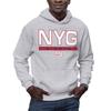 Hybrid Sports NFL - New York Giants - City Block - Men's and Women's Pullover Hooded Fleece Sweatshirt - Size X-Large - New York Giants - Athletic Heather view 1