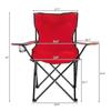 Amebee Compact Camping Chair Foldable Chair Portable Lawn Chair Patio Chair Multi Purpose Outdoor Chair Drink Holder Armrest Portable Travel Camping for Fishing Picnic BBQ Beach Compact Chair view 3