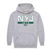 Hybrid Sports NFL - New York Jets - City Block - Men's and Women's Pullover Hooded Fleece Sweatshirt - Size Large - New York Jets - Athletic Heather view 4