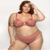 Curvy Couture Women's Silky Smooth Micro High Cut Thong Desert Dawn S view 2