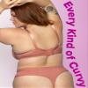 Curvy Couture Women's Silky Smooth Micro High Cut Thong Desert Dawn S view 4