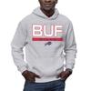 Hybrid Sports NFL - Buffalo Bills - City Block - Men's and Women's Pullover Hooded Fleece Sweatshirt - Size Large - Buffalo Bills - Athletic Heather view 1