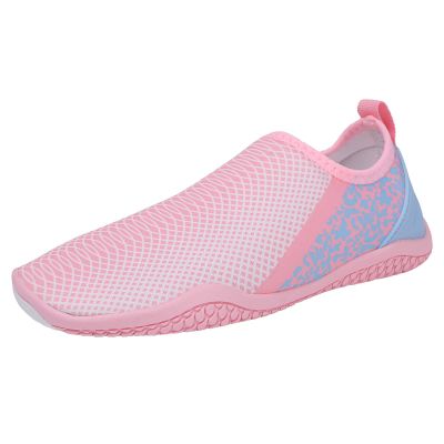 JiuQing Water Shoes Women Men Surf Swim Beach Socks Quick Dry Slip-On Barefoot Shoes for Diving Aqua Sport,Pink,8