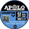 Apolo Champion Airgun Pellets, 4.5mm.177 Caliber, E19001,Silver view 1
