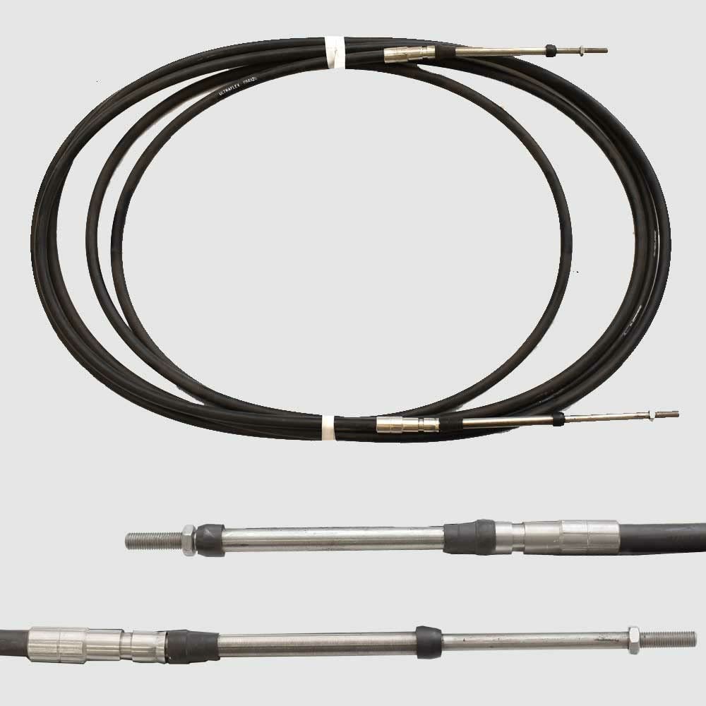 Uflex Boat Bulkhead Control Cable C64X18 | 4300 / 43BC Series 18 FT