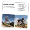 8pcs Computer Stand Bike Stopwatch Fixator Bike Stopwatch Base Holder Silicone Holders Flashlight Mount Stopwatch Bracket Fixator Edge Riding Exercise Bike view 3