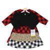 Hudson Baby Infant and Toddler Girl Cotton Dresses, Buffalo Plaid Leopard, 2 Toddler view 2