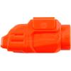 American Safety Props - Non-Functional Solid Polymer Holster Molding Firearm Light Prop - Blaze Orange - U.S.A. Made - Compatible with TLR-7A - Flex view 2
