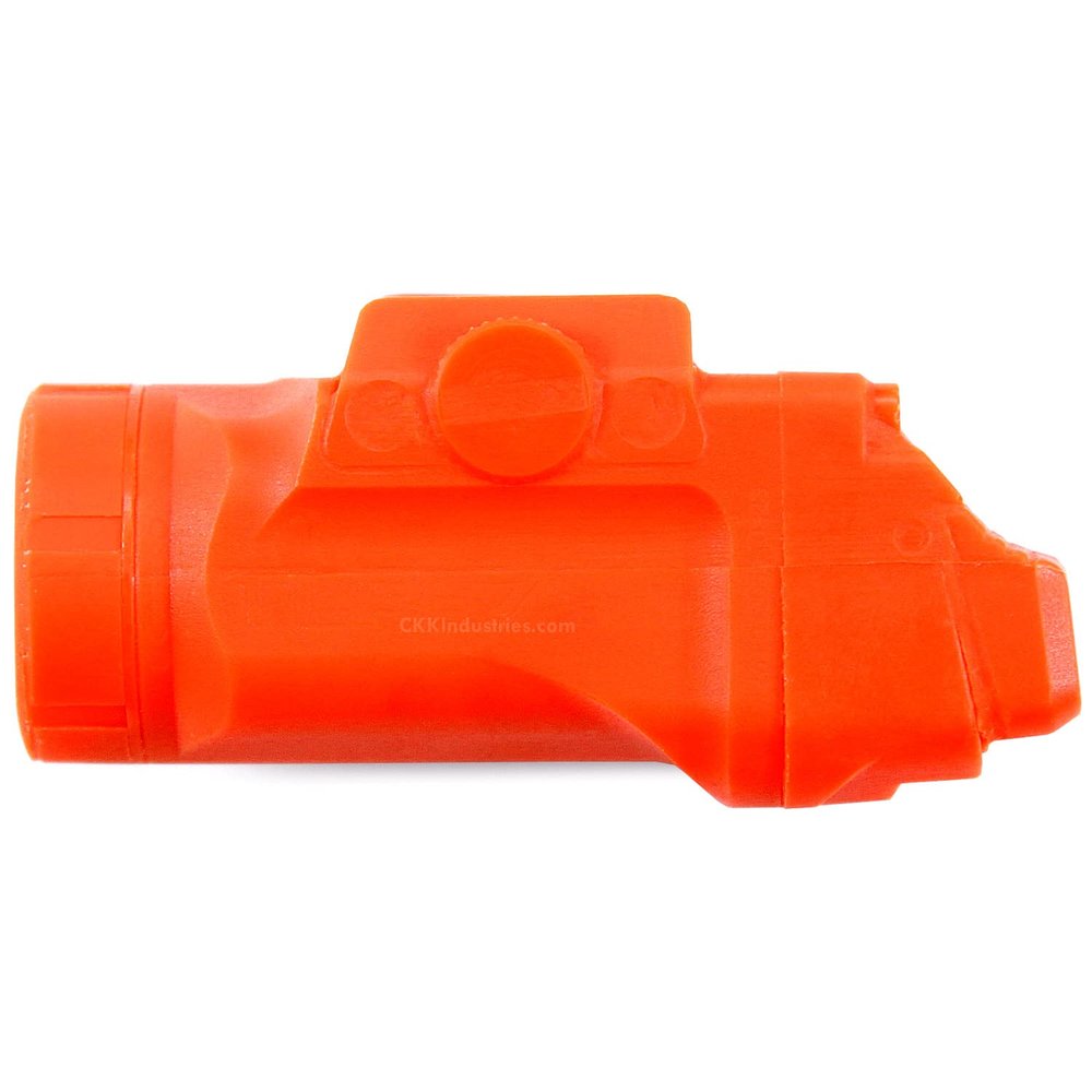American Safety Props - Non-Functional Solid Polymer Holster Molding Firearm Light Prop - Blaze Orange - U.S.A. Made - Compatible with TLR-7 Sub - Glock 43x MOS/48 MOS