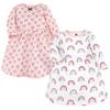 Hudson Baby Infant and Toddler Girl Cotton Dresses, Modern Rainbow, 12-18 Months view 1