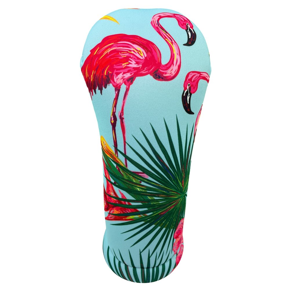 Hawaiian Flamingos Hybrid Club Headcover Handmade by BeeJos (Flamingos, Hybrid)