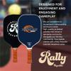 Rally Republic Officially Licensed Collegiate Pickleball Paddle - USA Pickleball Association Approved Racket - Lightweight Honeycomb Core, Carbon Fiber Exterior, Premium Leather Grip for Comfort view 3