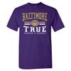 Baltimore Football Men's Vintage Fan T-Shirt (Purple T-Shirt, 3XL) view 1