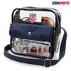 Icon Sports Clear Stadium Bag | Official licensed U.S. Soccer Stadium Approved Clear Crossbody Bag with Zipper and Side Pocket | Crossbag view 3