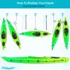 Atader Kayak Anchor Trolley Kit, Heavy Duty Anchor Trolley System for Kayak Canoe, Suitable for Freshwater and Saltwater Use, with Stainless Steel Screws view 3