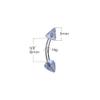 14G Belly Button Ring Spike Belly Button Rings Surgical Steel Belly Rings for Women Navel Rings Piercing Jewelry view 3