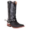 Double S Black Leather Spur Straps | Size Ladies | Perfect for Equestrian Shows | Conforms Comfortably to Boots | Durable Black Leather | Petite Antiqued Buckle | Ladies Sized view 3