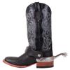 Double S Black Leather Spur Straps | Size Ladies | Perfect for Equestrian Shows | Conforms Comfortably to Boots | Durable Black Leather | Petite Antiqued Buckle | Ladies Sized view 4
