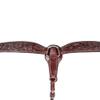 Double S Apache Breastcollar | Color Dark Oil | Perfect Companion for Trail Rides | Fully Hand-Tooled Leather | Stainless Steel Hardware | Easy On-and-Off | Adjustable Size view 3