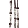 Double S Silver Plated Heavy Triple Ferrule Romel Reins for Horses 32 oz. | Color Chocolate | Premium Horse Rein | Exceptional Balance & Feel | Direct Contact Ends | Handcrafted Leather | 60" Length view 3