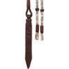 Double S Silver Plated Heavy Triple Ferrule Romel Reins for Horses 32 oz. | Color Chocolate | Premium Horse Rein | Exceptional Balance & Feel | Direct Contact Ends | Handcrafted Leather | 60" Length view 4