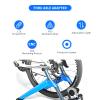 Gugxiom Trainer Axle Shaft, Aluminum Alloy High Strength Adjustable Length Thru Axle Adapter, 2 Section Easy Installation Trainer Thru Axle for 142 to 148mm Hub view 2