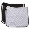 Schneiders Satin Dressage Pad with Bling | Color Black Upscale Dressage Pad | Basketweave Print | Comfortable Fit | Relief for Wither | Bling Accents view 2