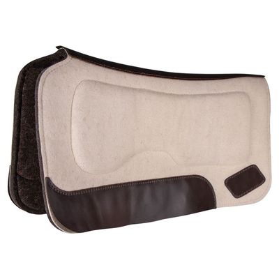 Billy Royal Wool Felt Pad with Memory Foam Panel | Color Cream | Enhances Horse Performance | Memory Foam Comfort | Protects Wither Area | Customizable Award Option | Premium Quality