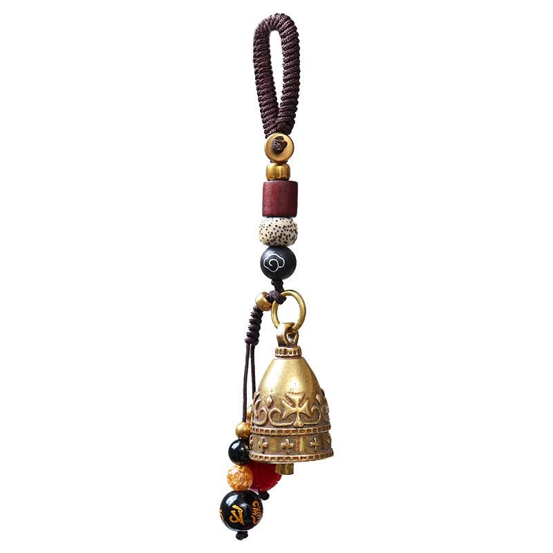 Brass luck mascot pendant Copper exorcism Amulet keychain Small ornaments