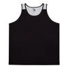 Badger Sports Alleson Athletic Mens Ventback Singlet, XL, Black/White-1 view 1