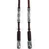 Schneiders Double S Silver Plated Hex Ferrule Romel Reins for Horses 245 oz | Color Chocolate | Enhancing Horse Control | Exceptional Balance | Artisan-Crafted Aesthetic view 3