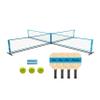 Baden 4 Square Pickleball Portable Net Set - 20' x 20' Nets & Posts, 3 Balls, 4 Wood Paddles, 2 Pieces of Chalk, & 1 Durable Bag view 1