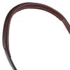 Joseph Sterling Raised Adjustable Breastplate with Running Martingale Attachment | Size Cob | 6-Way Adjustable | Finest English Leather | Padded for Comfort | Chestnut with White Stitching view 2