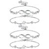Silver Bracelet for Women,Mothers Day Gifts 925 Sterling Silver Tennis Link Bracelet Cubic Zirconia Classic Bracelet Dainty Silver Bracelets for Women Mom Grandma Sisters (GSZH-008) view 1