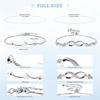 Silver Bracelet for Women,Mothers Day Gifts 925 Sterling Silver Tennis Link Bracelet Cubic Zirconia Classic Bracelet Dainty Silver Bracelets for Women Mom Grandma Sisters (GSZH-008) view 2