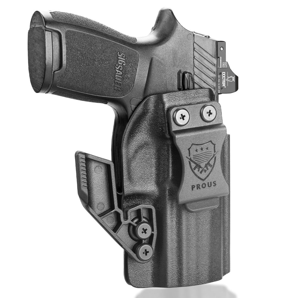 P320 IWB Kydex Holster with Claw & Optic Cut Fit Sig P320 M17/ M18 / Full Size/Compact/X Carry, Inside Waistband Appendix Carry Holster, Adj. Cant & Retention, Right Hand
