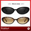 Breaksun Retro Oval Sunglasses for Women Men Fashion Small Oval Sunglasses 90s Vintage Shades (Black/Grey+ Leopard/Brown Gradient) view 4