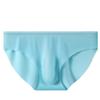 Bestgift Men's solid color panties thin section ice silk panties comfortable triangle panties Sky blue M view 1