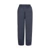 WABEOR Linen Capri Pants for Women Summer Dressy Loose Petite Wide Leg Pants Crop Casual Elastic Waist Petite Beach Pants Grey view 4
