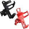 2 Pack Bike Bottle Holder, Universal Bicycle Water Bottle Cage Holder, Water Cup Holder for Bike Stroller Walker, Adjustable Mountain Bike Drink Cup with 360 Degree Rotating for Cycling MTB Black+Red view 1