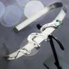 QuneusHot 22 Piece Snake Cleopatra Costume Accessories Egypt Emerald Serpent Hairband Arm Cuff Loc Jewelry for Hair Dreadlocks Women Silver DSFS-Yin view 2