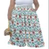 Euulin Flowy Pants for Women Casual High Waisted Wide Leg Palazzo Pants Trousers with Pocket Plus Size Oil Painting L view 1