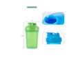 BKDRL Shaker Bottle for Protein Powder w. Classic Loop Top & BPA free,Secure Screw-On Lid, Stay Open Flip Cap,BPA Free-16oz (Black/Clear-16Oz-400ML) view 2